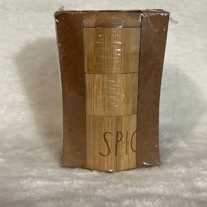 Rae Dunn 3 Tier Spice Box Bamboo